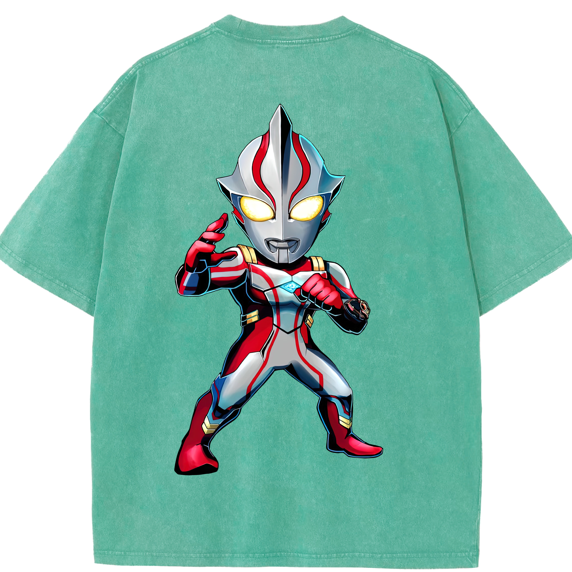 （画像用） ウルトラマン Ultraman 綿100% ヴィンテージ風 半袖Tシャツ（背面プリント）